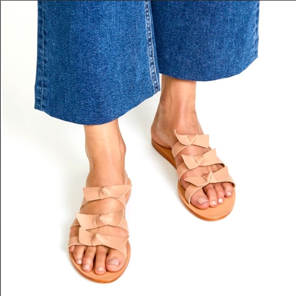 Kaanas Shoes - KAANAS Recife bow sandal slides nude sz 7, NEW!